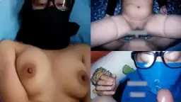 Crot Di Muka Si Jilbab, Tetep Manis Meski Becek