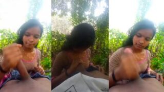 Cewek India Selatan Colokin Kontol Di Hutan, Desi Ngewe Mulut Liar