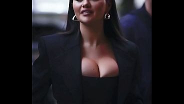 Selena Gomez Ngejoget Sambil Nunduk, Bikin Greget (ai Buatan)